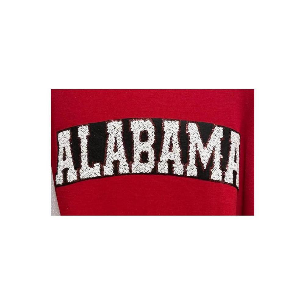 NEW FANTASTIC FAWN women's alabama sequin patch top in red - Picture 3 of 3